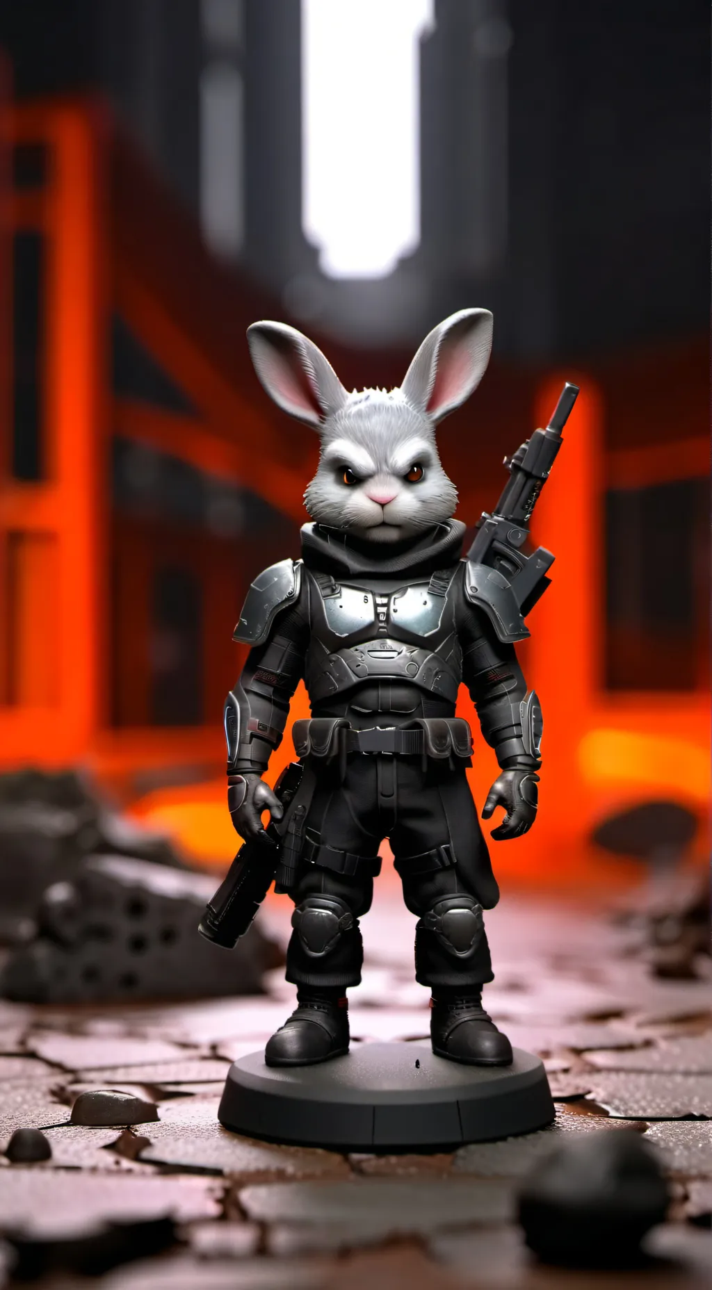 ai character: Lil creature  background