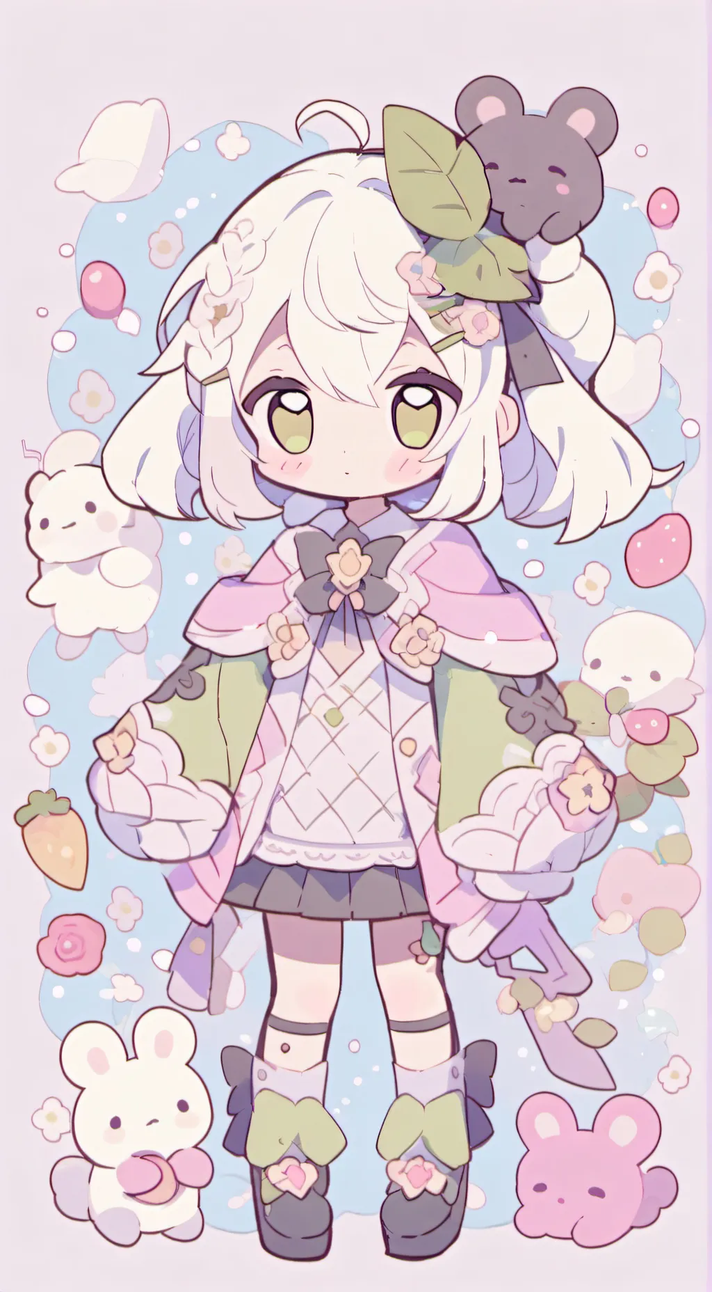 ai character: mitsuri kanroji  background