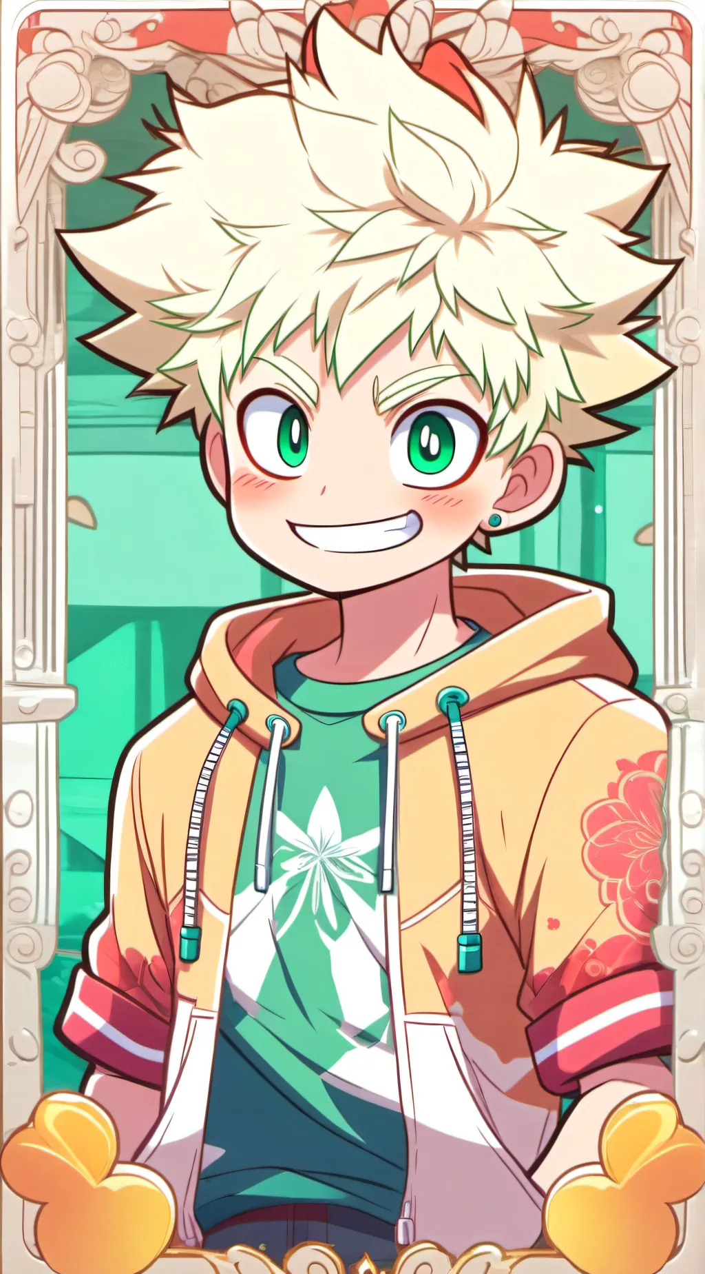 ai character: Baby Bakugo 💥 background