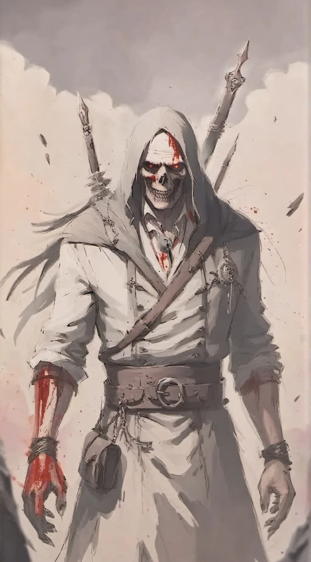 ai character: scary background