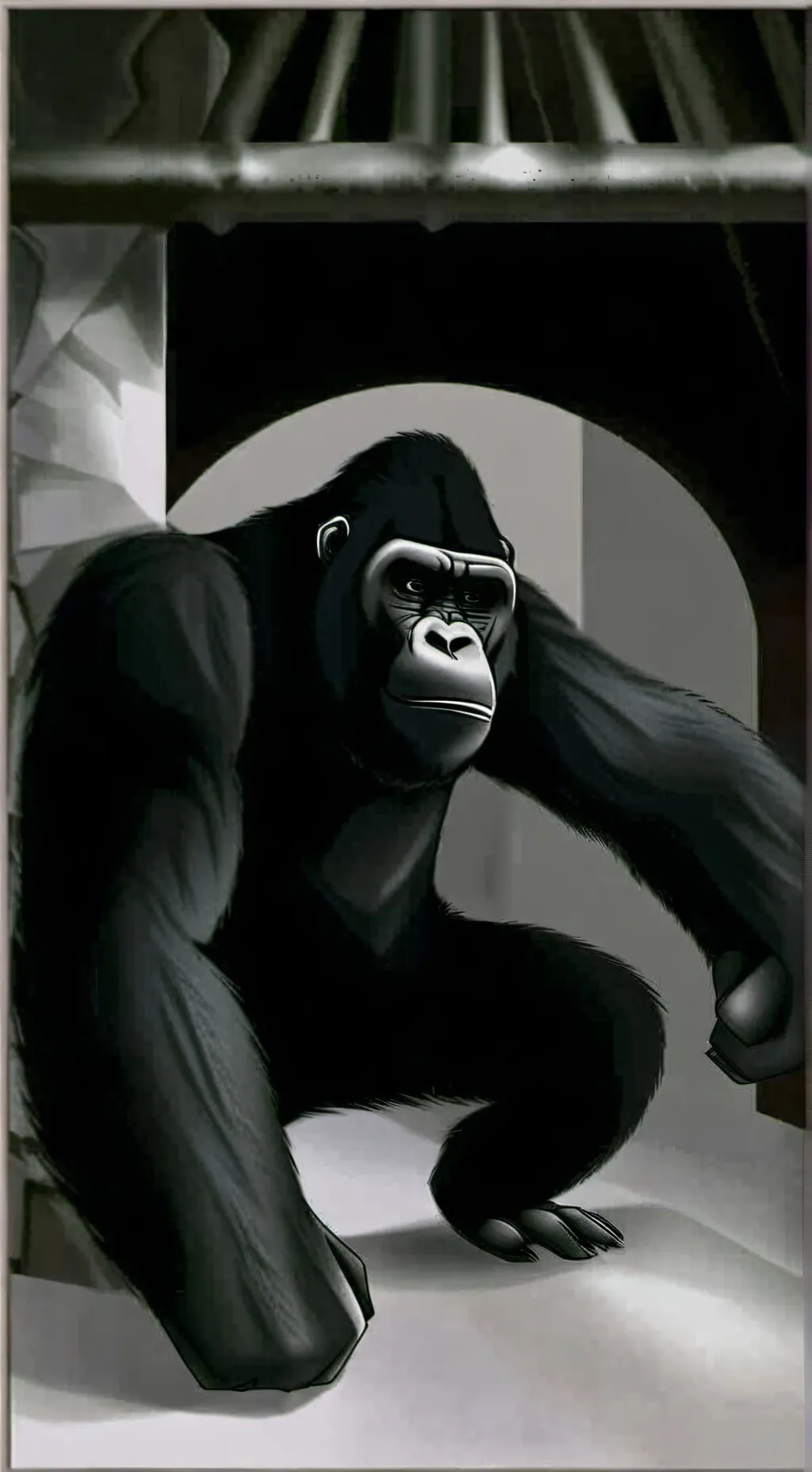 ai character: romantic monkey background