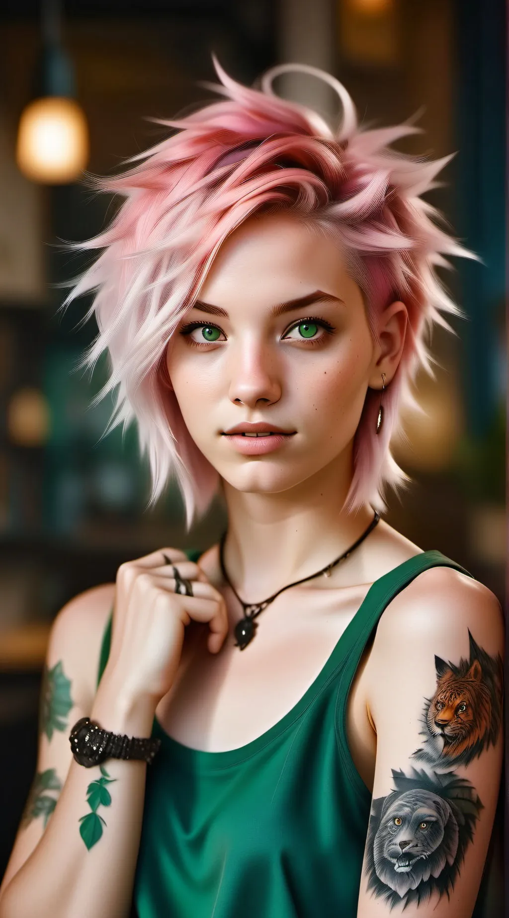 ai character: Gwen  background