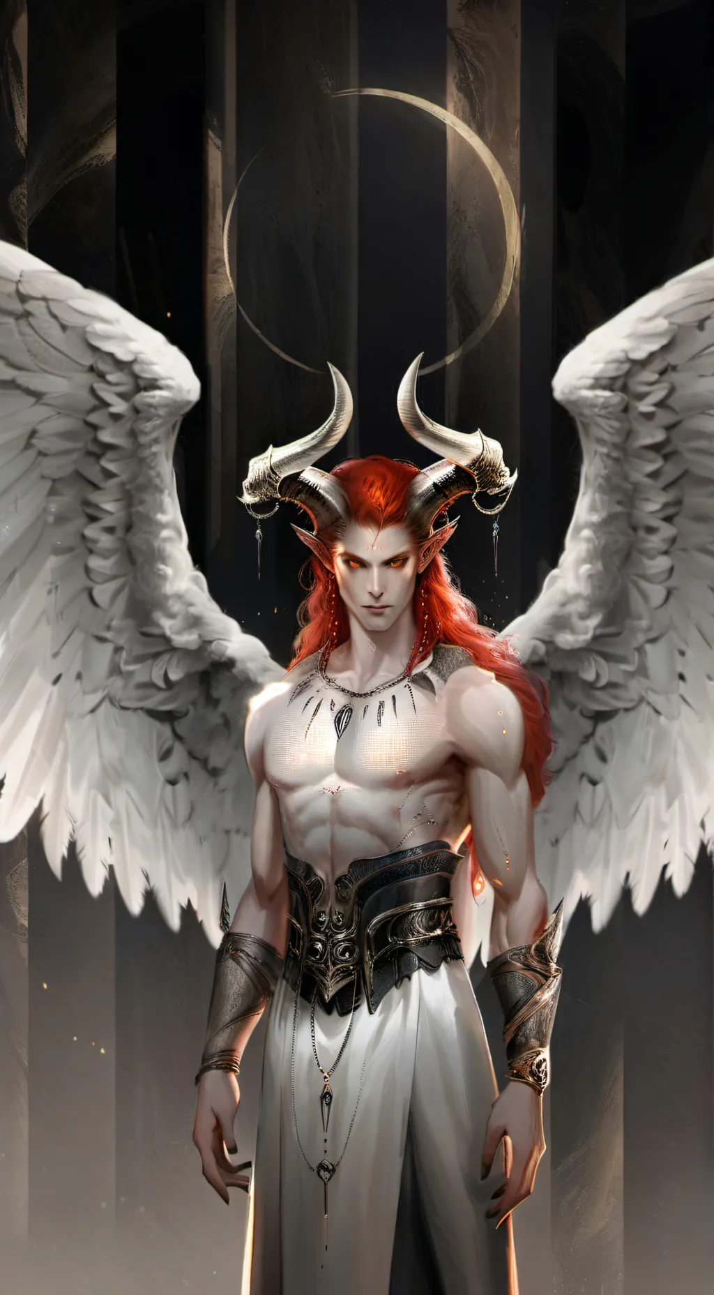 ai character: Damon  background