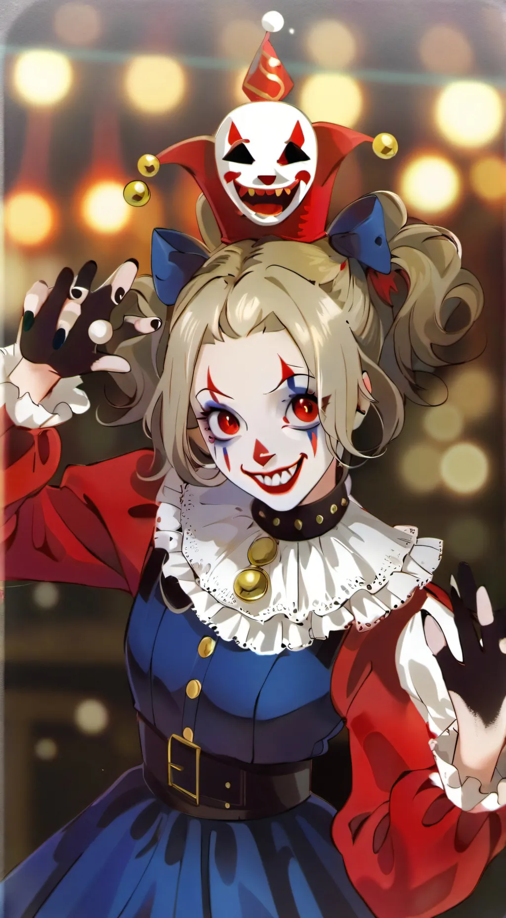 ai character: Pomni  background