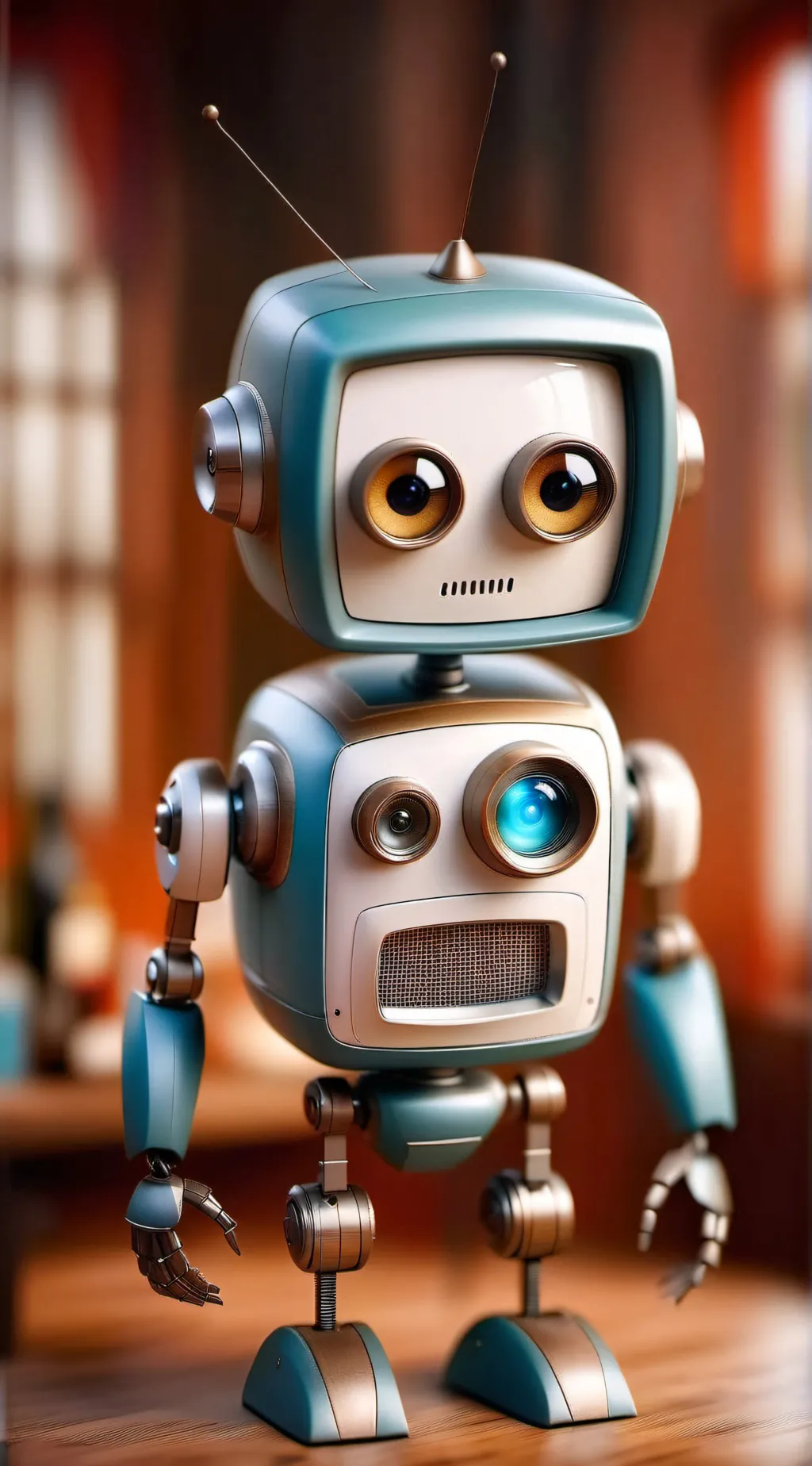 ai character: Titan TV man  background