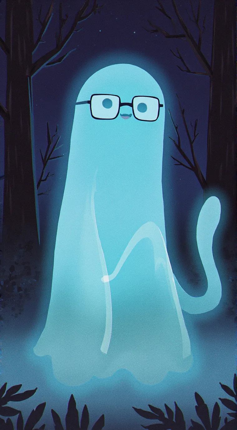 ai character: Blue background