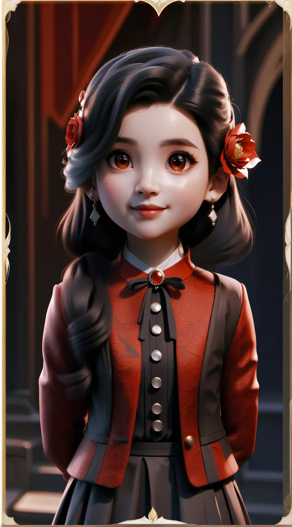 ai character: Monique.exe  background