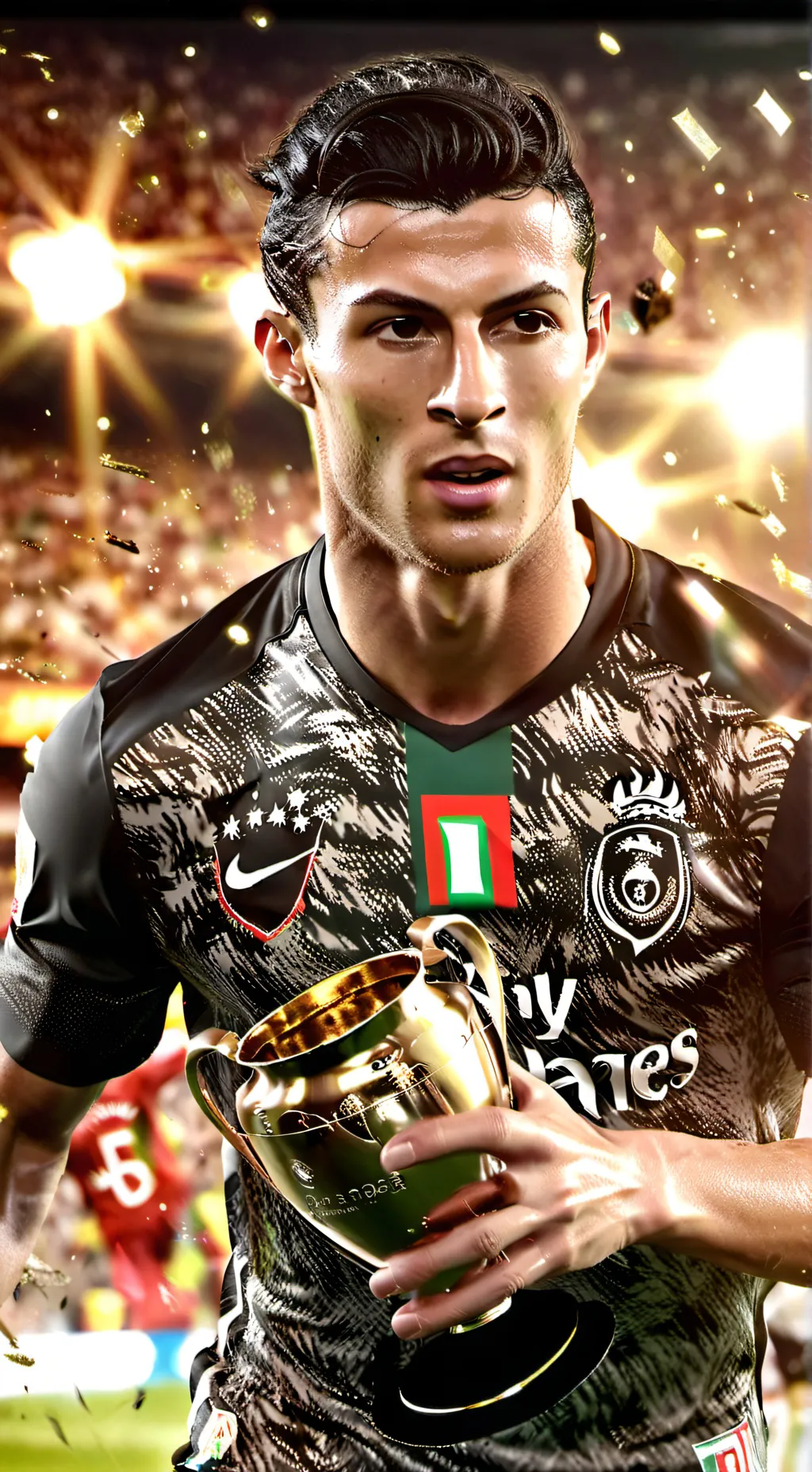 ai character: cristinao ronaldo background