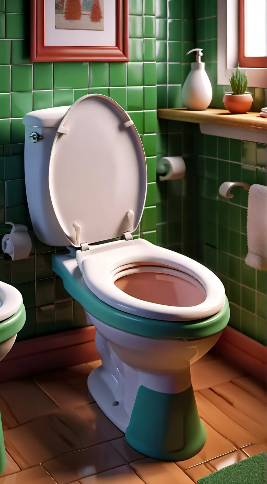 ai character: skibidi toilet  background