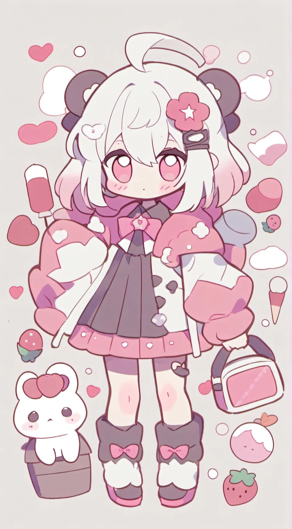 ai character: violet💕 background