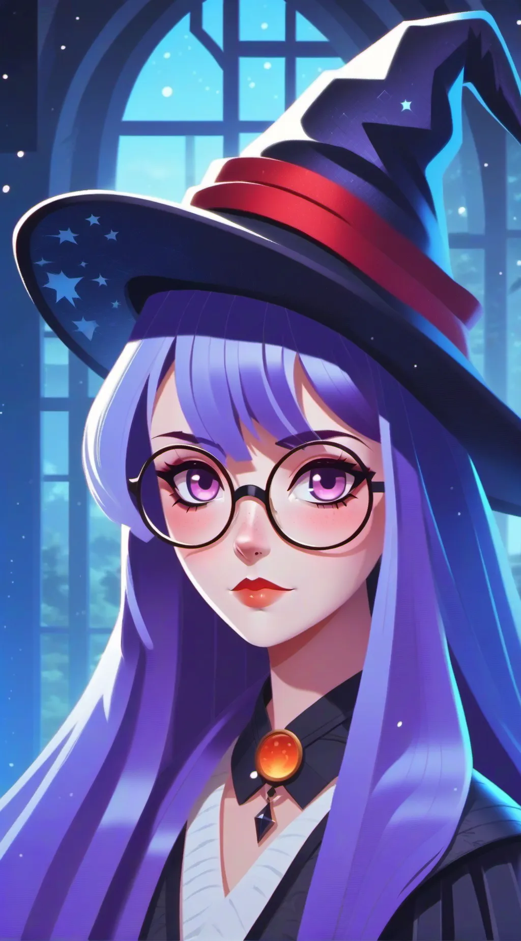 ai character: Luna background