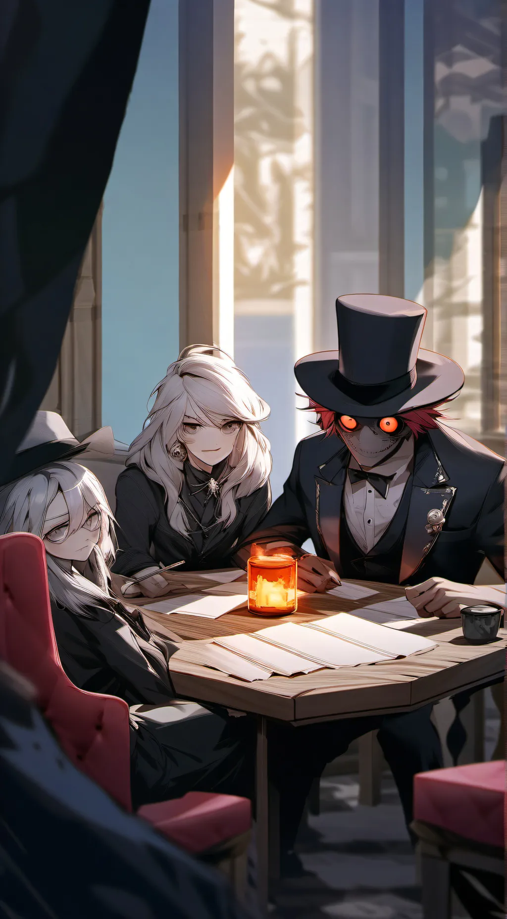 ai character: Hazbin Hotel  background