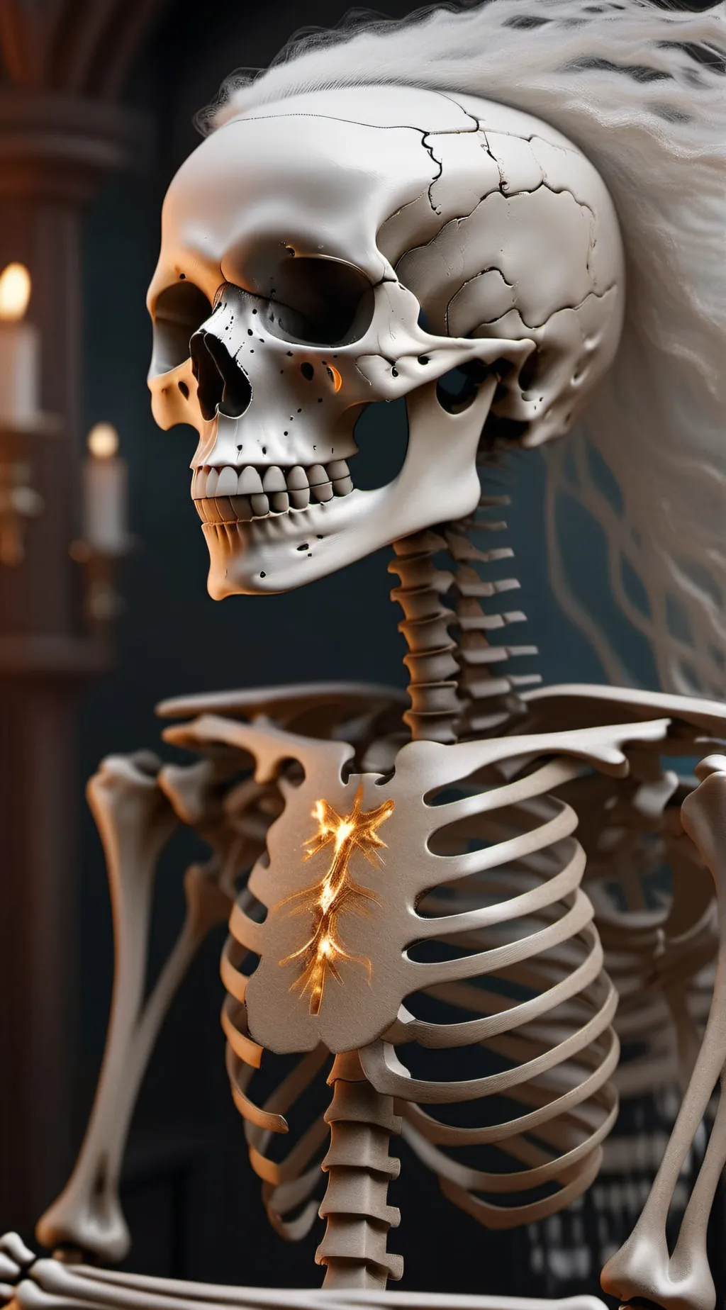 ai character: Spooky month background