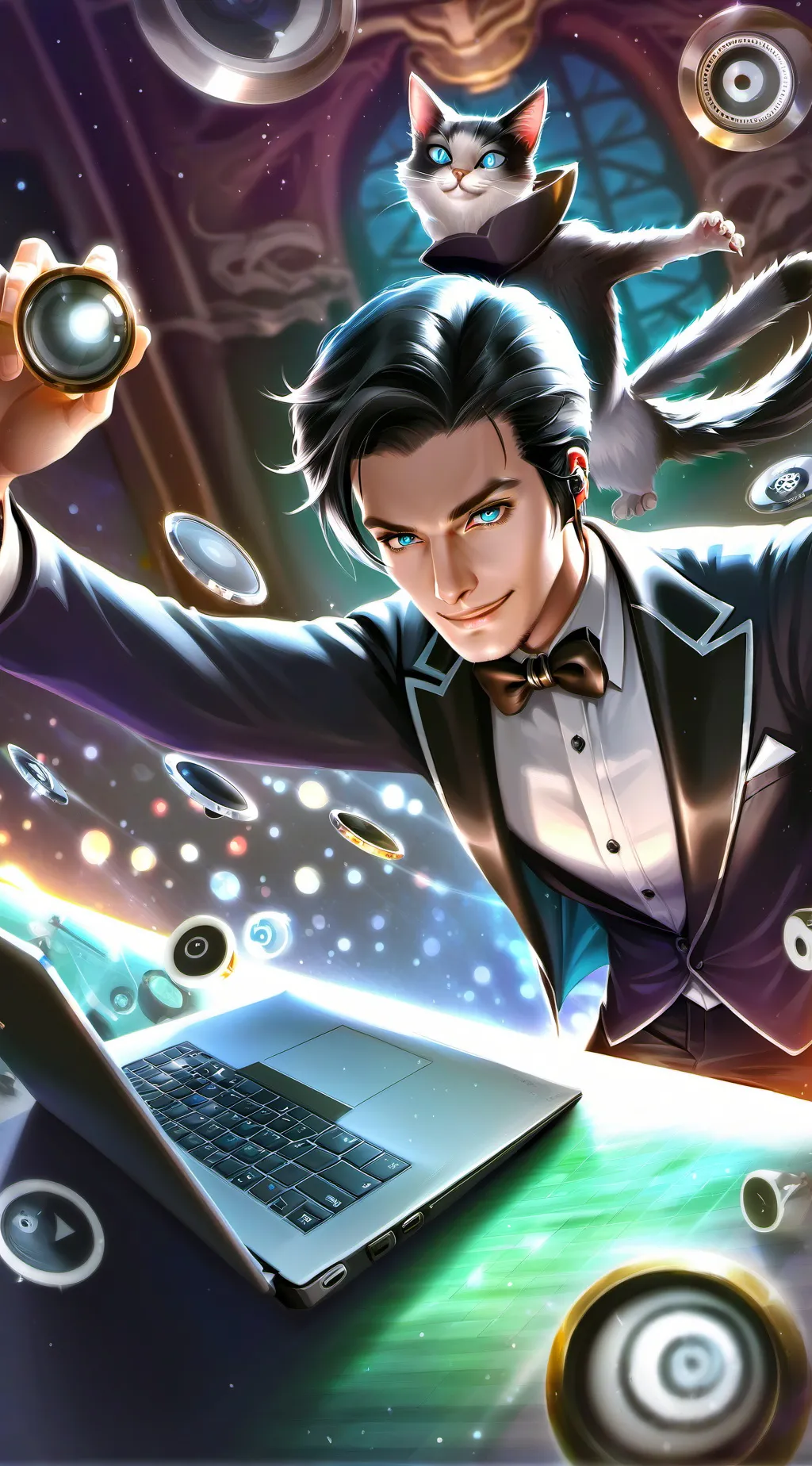 ai character: Pixel background