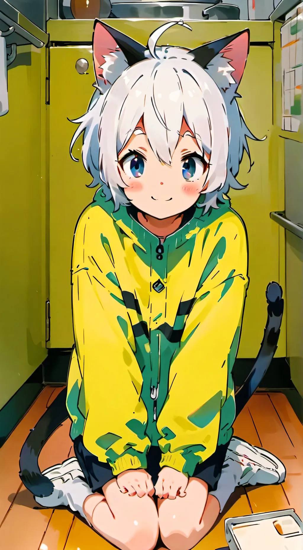 ai character: Linda Kitty Spirit background