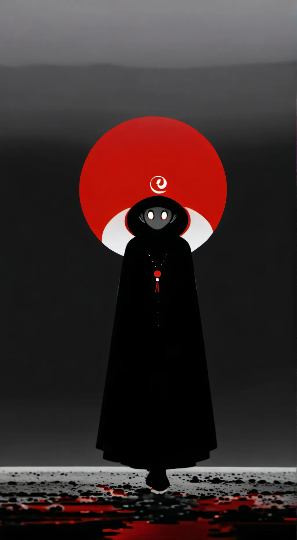 ai character: Wenda horror background