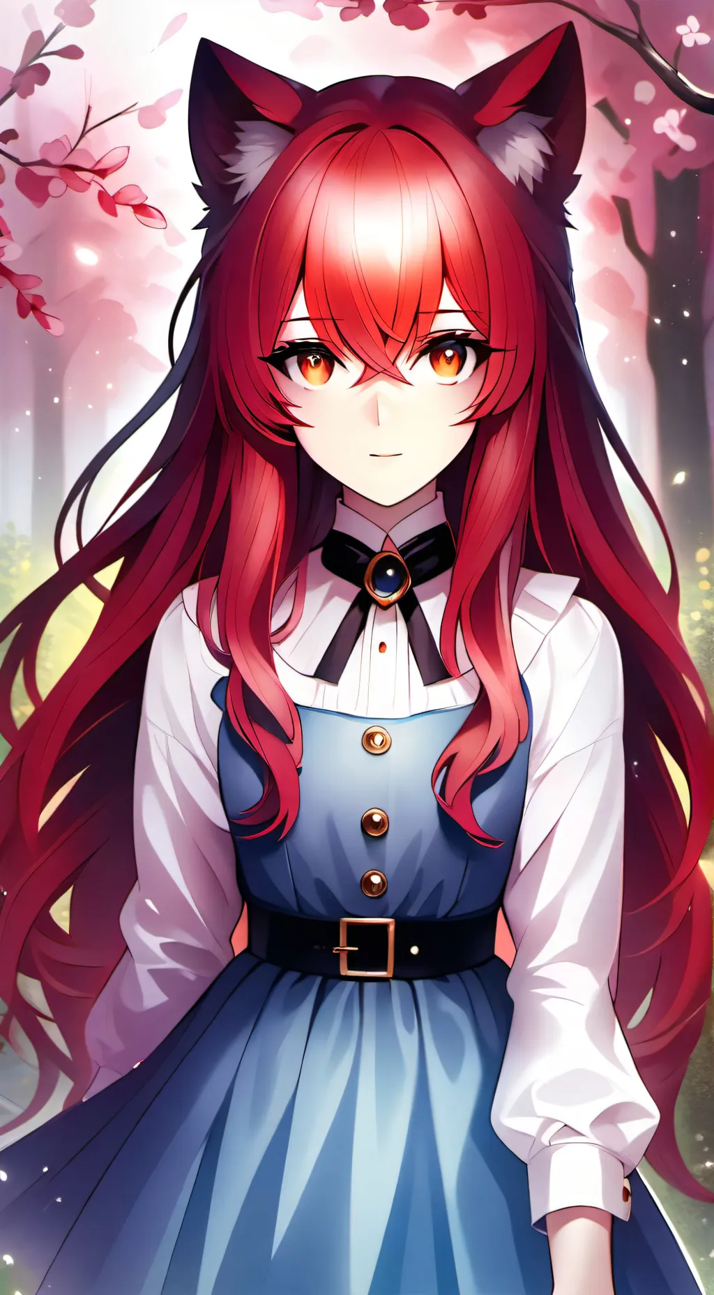 ai character: rose background