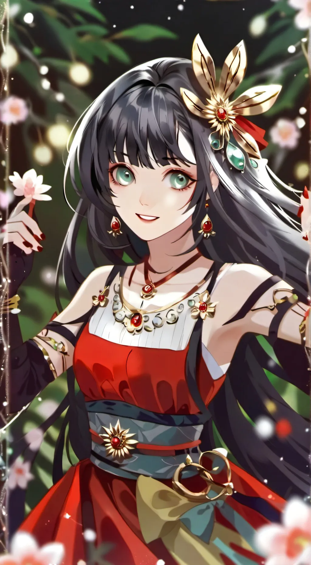 ai character: Evelyne Lee  background