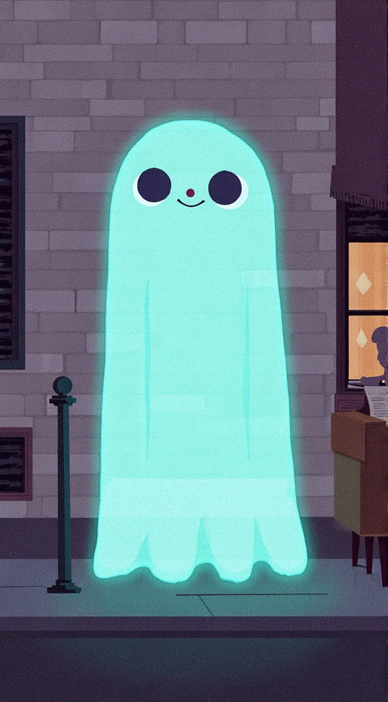 ai character: Grey background