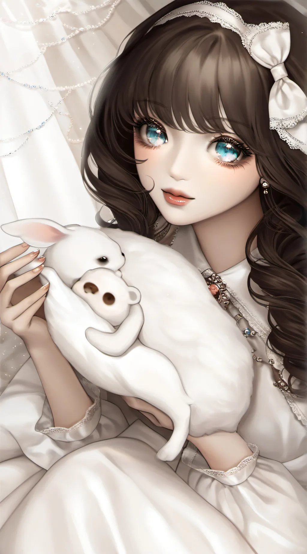 ai character: red+ blue background