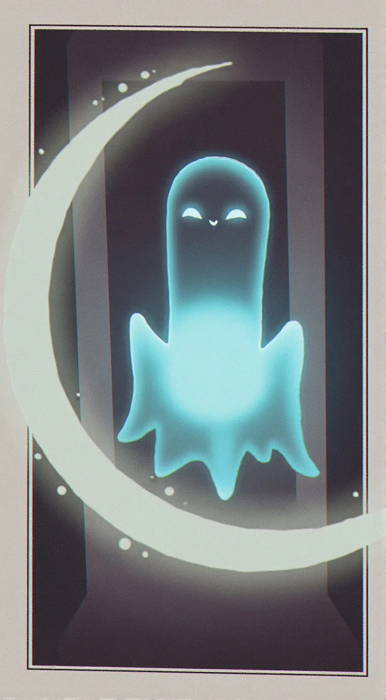 ai character: luny the ghost background