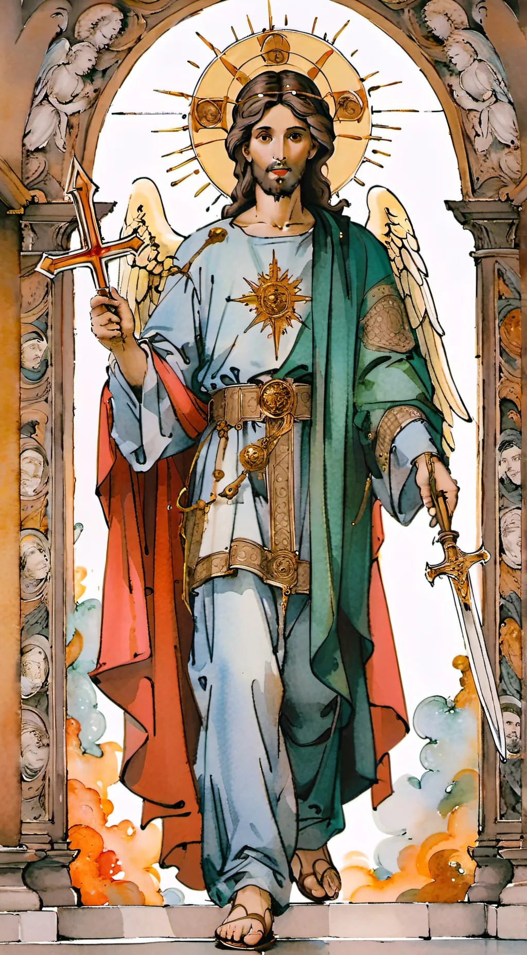 ai character: the son of god  background