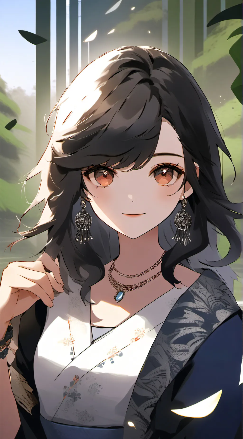 ai character: Hailey  background