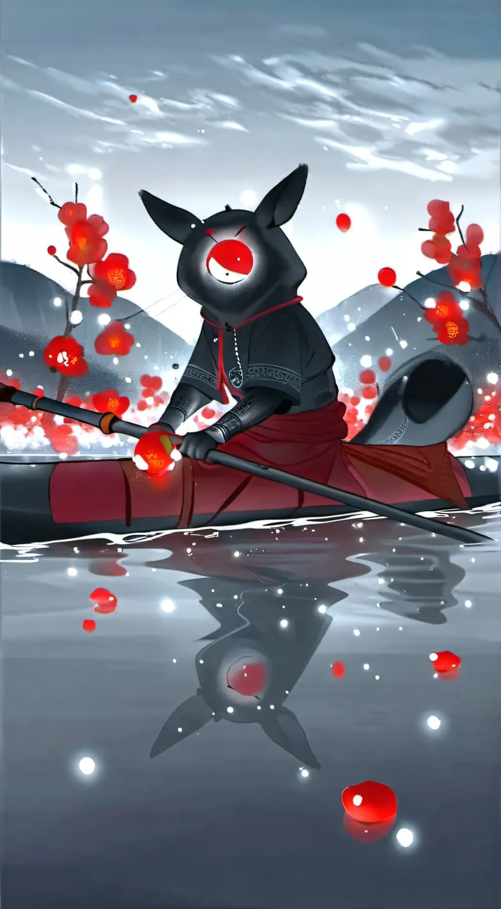 ai character: pikachu alieno background