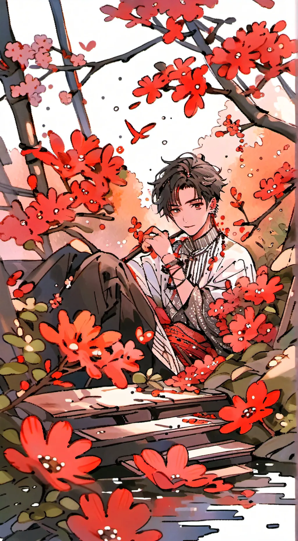 ai character: Calub  background