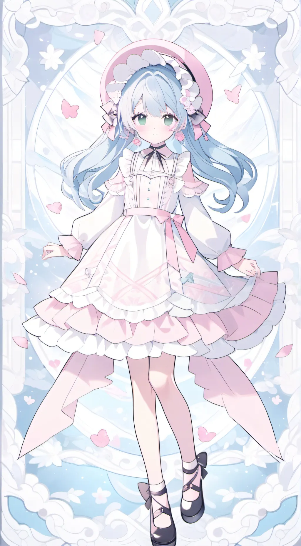 ai character: rose background