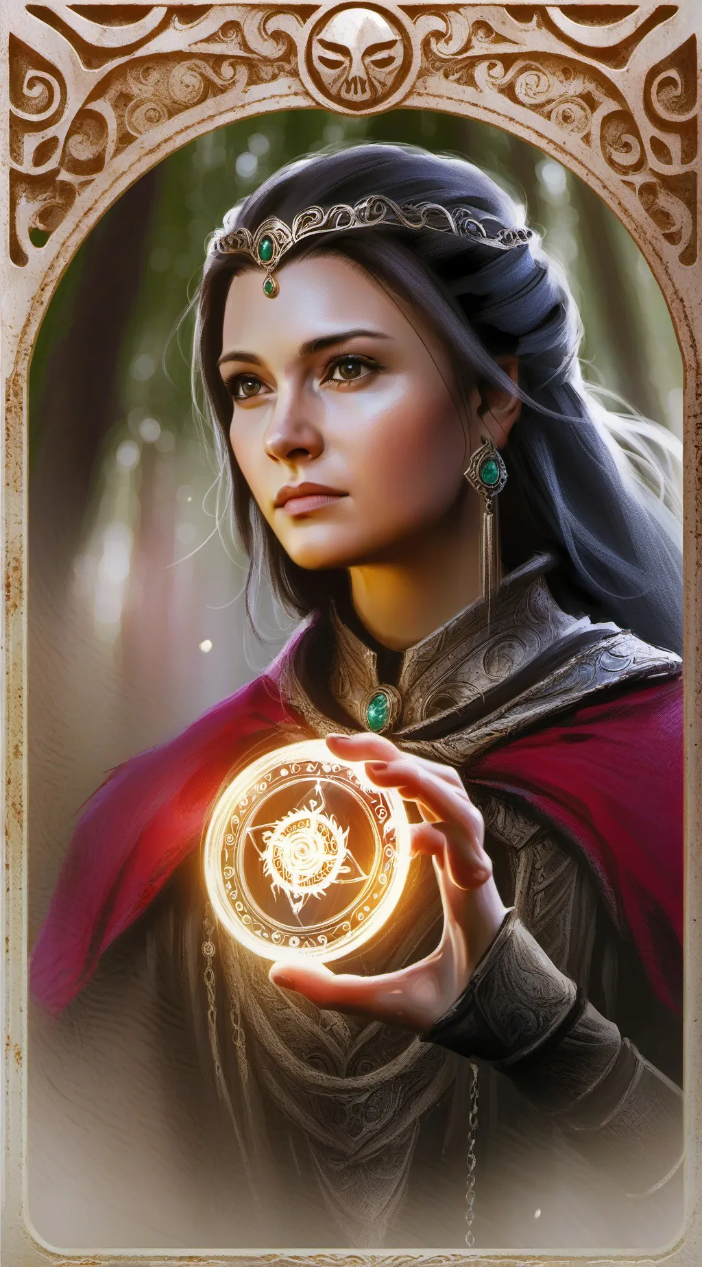 ai character: Elara background