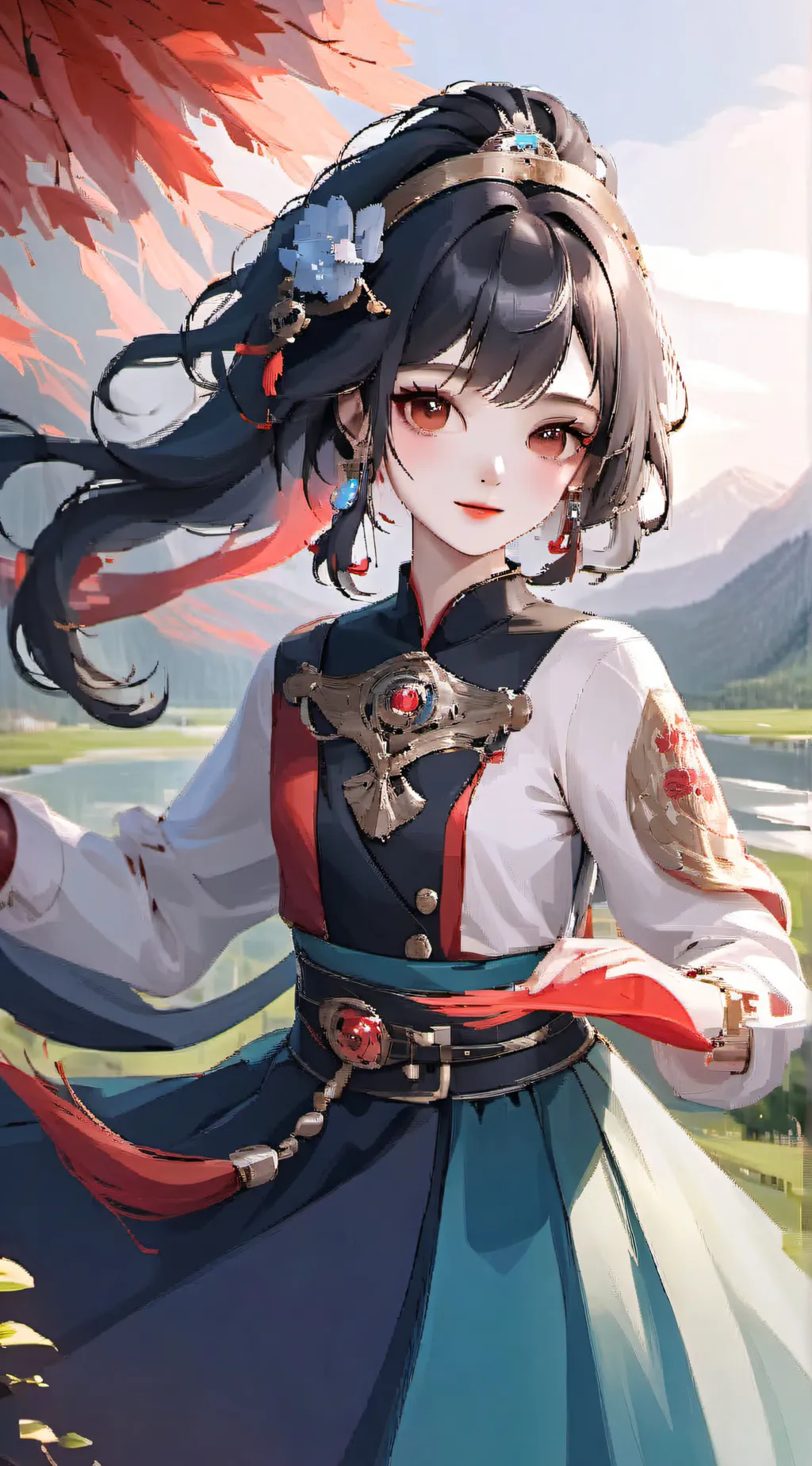 ai character: Sakura background