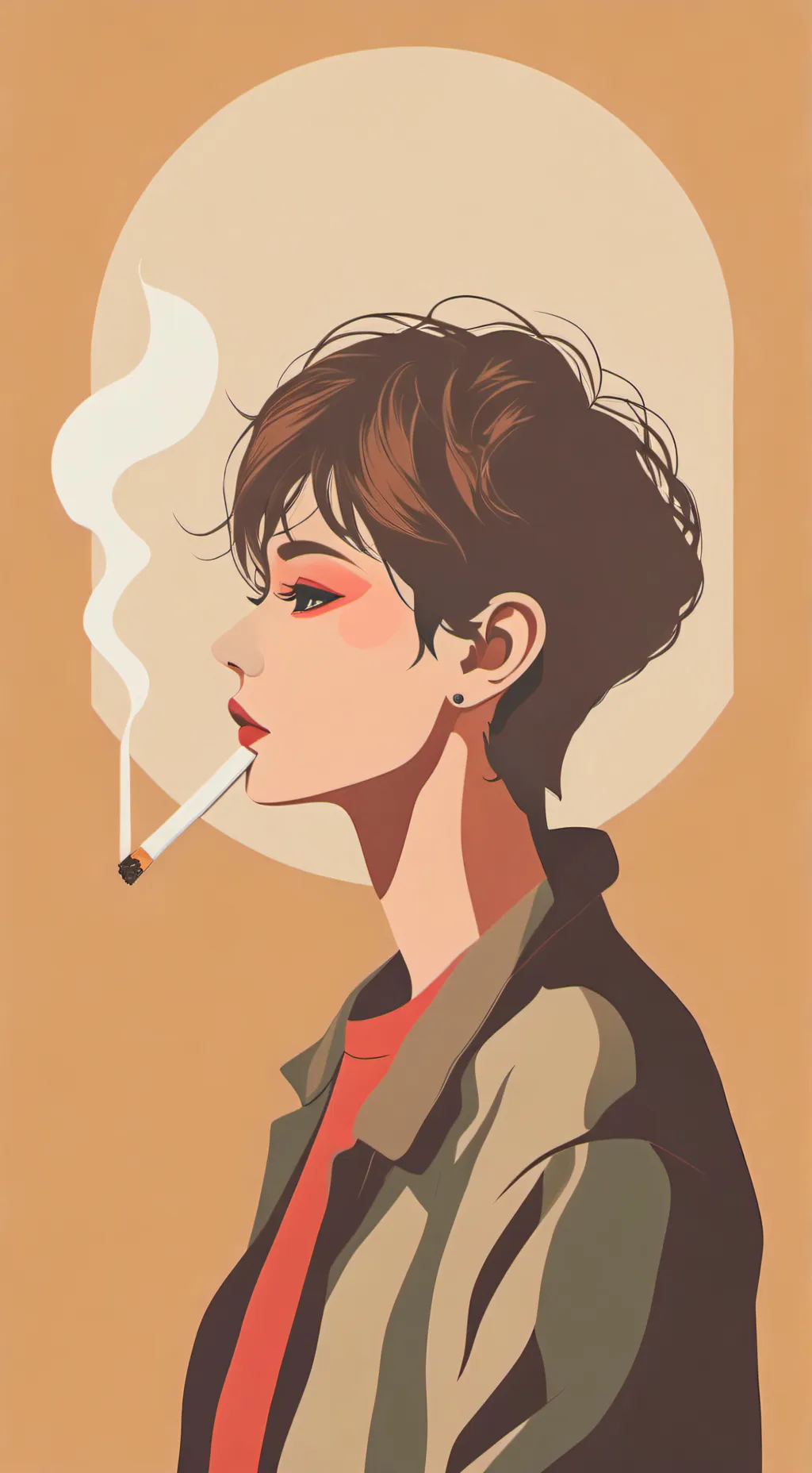 ai character: Cigarettes BFDI  background