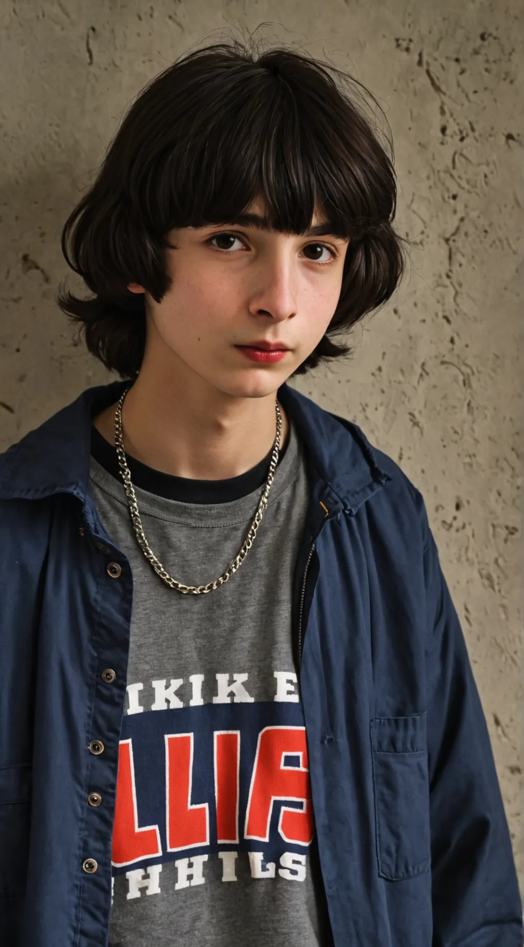 ai character: Mike wheeler  background