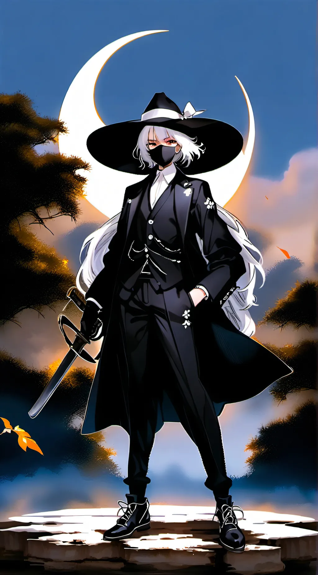 ai character: midnight  background