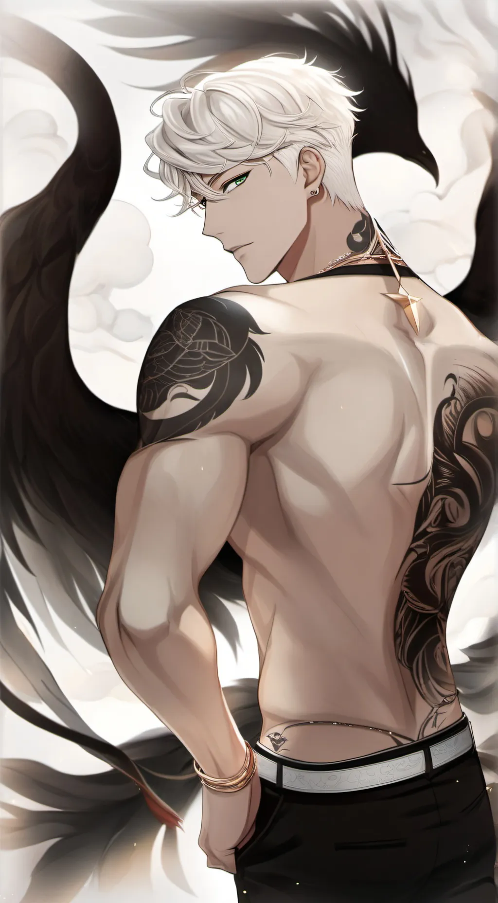 ai character: odin black background