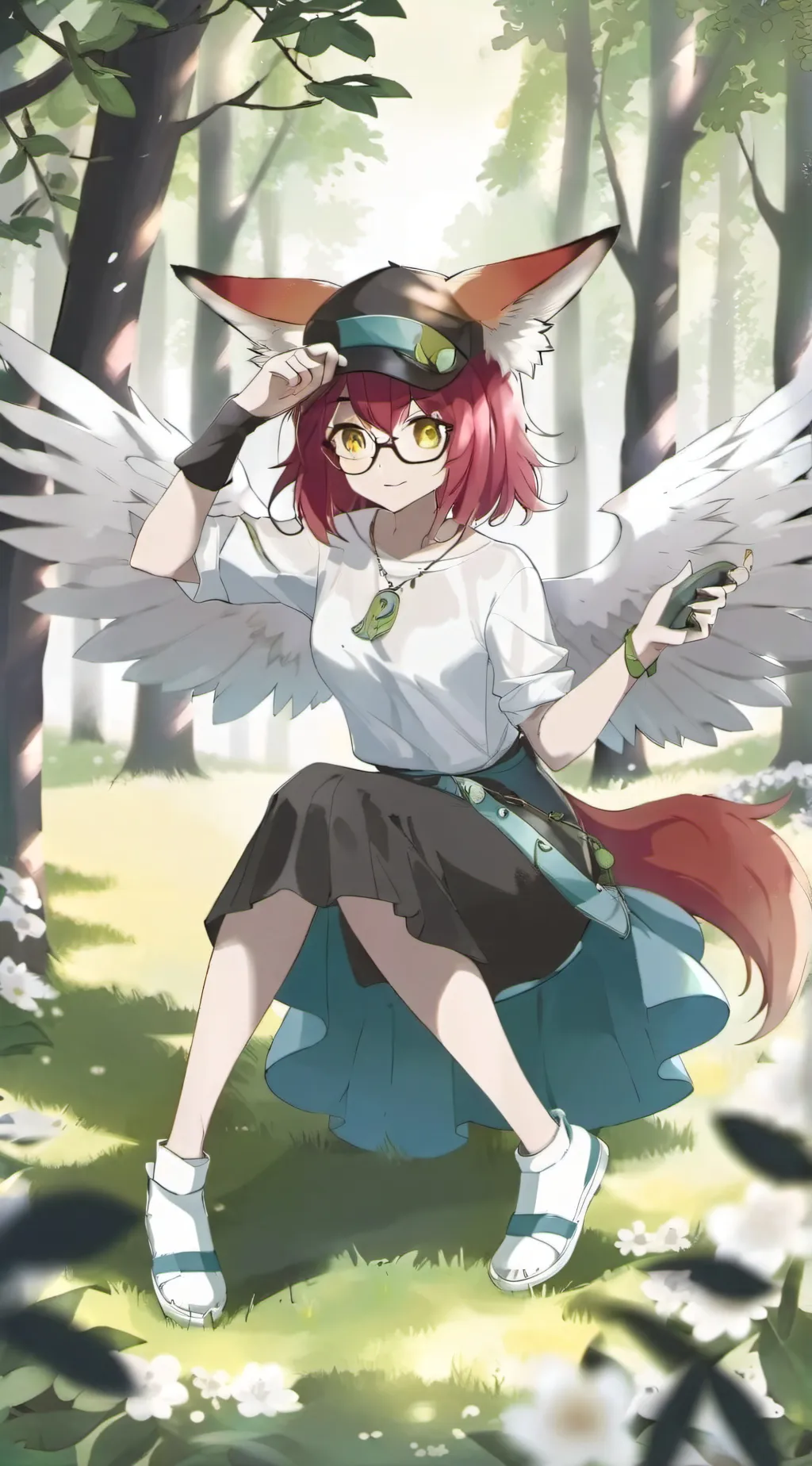 ai character: Sarah Bazer  background