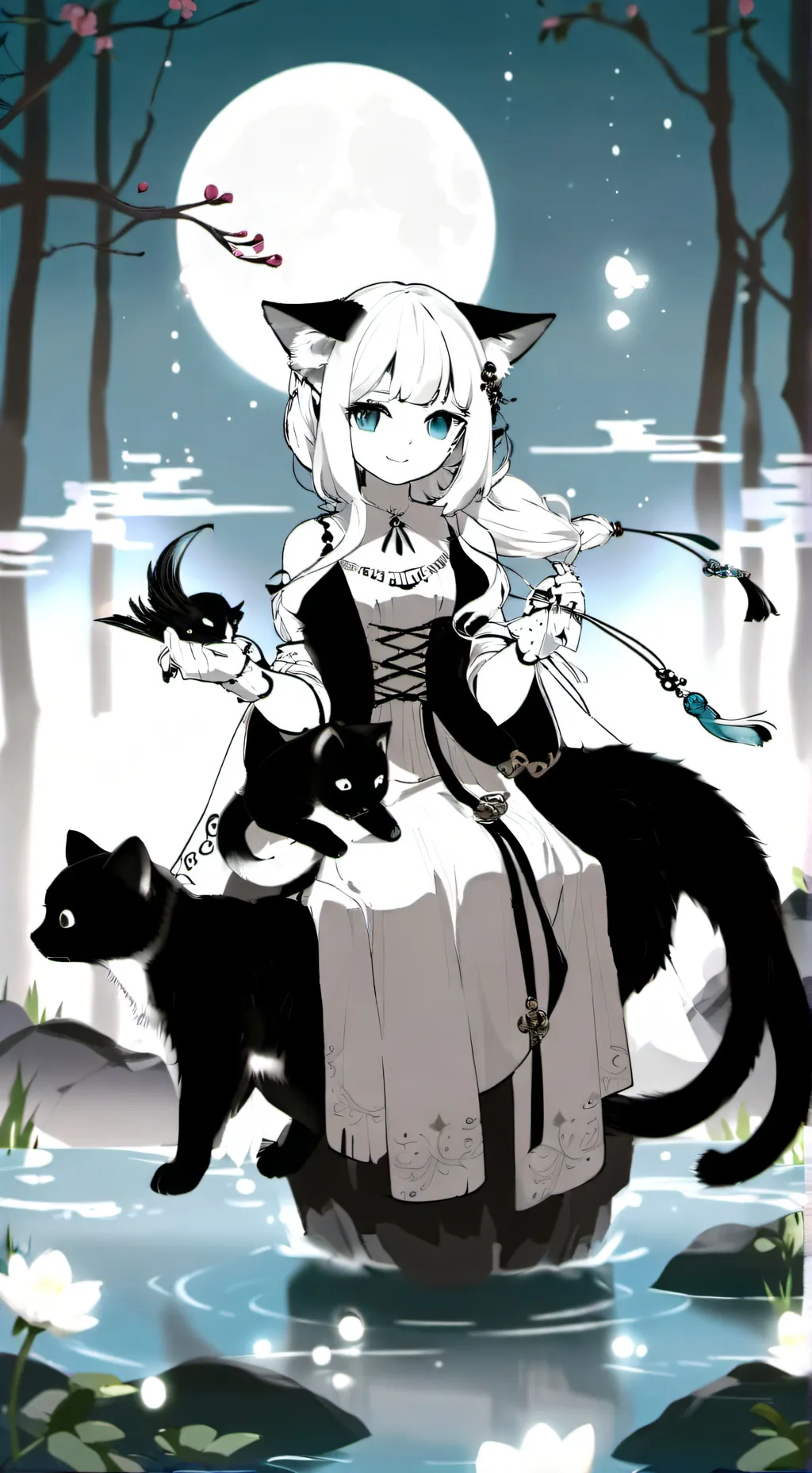 ai character: Luna background