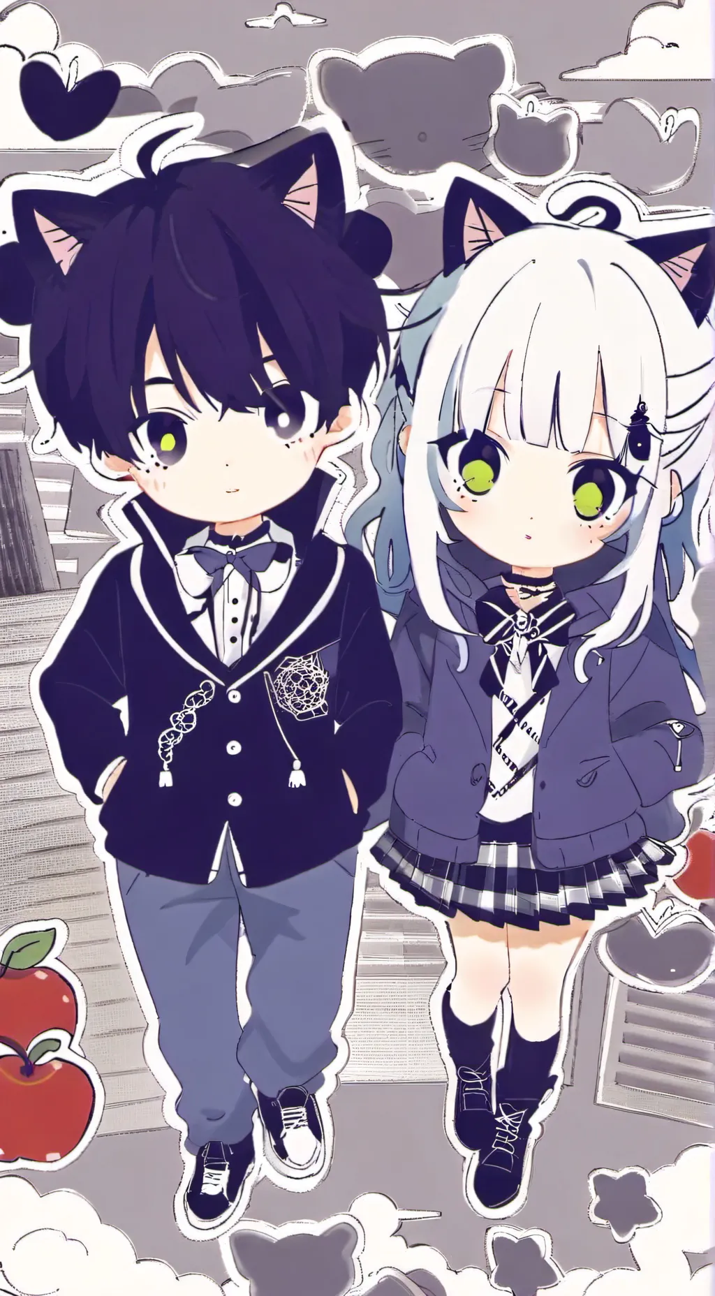 ai character: jesica and john background