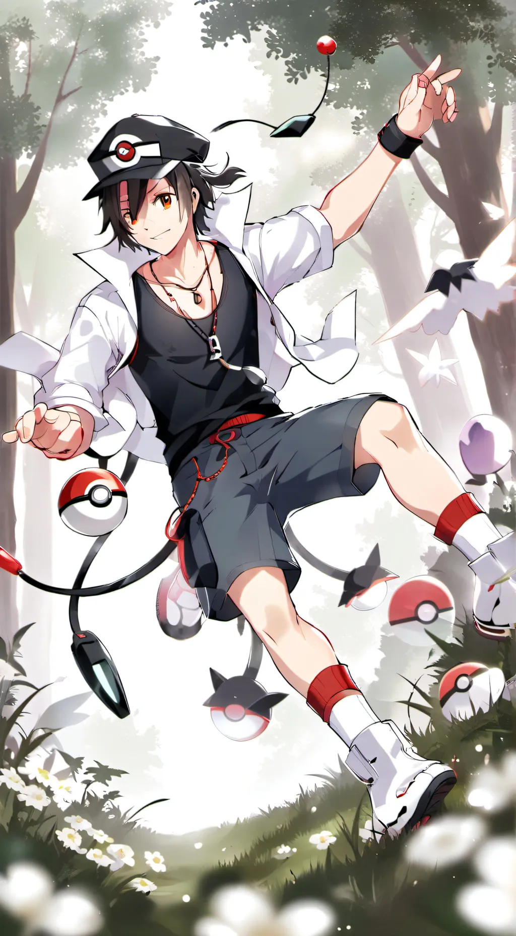 ai character: entrenador Pokémo background