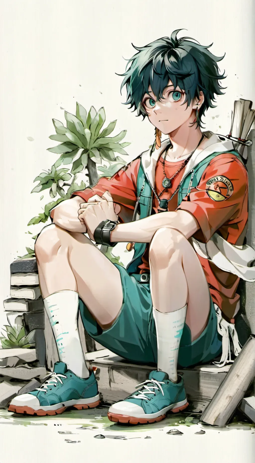 ai character: Deku background