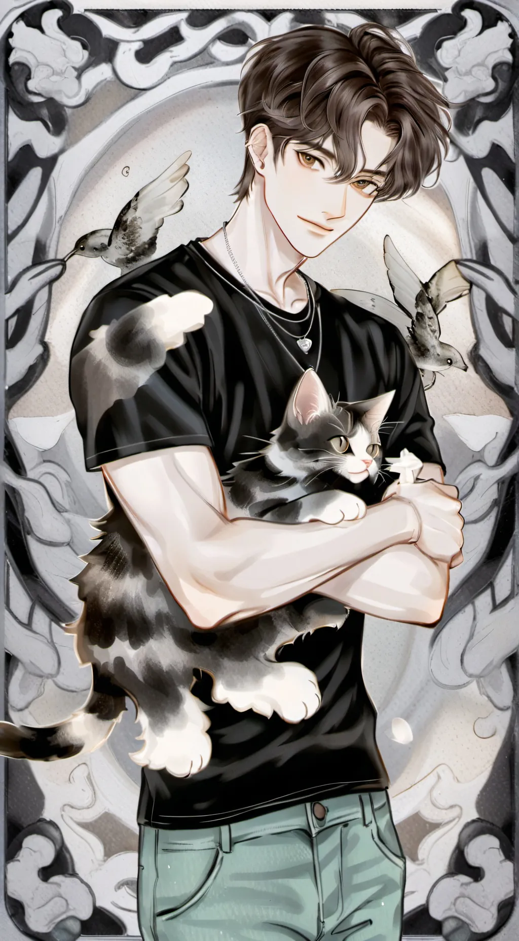 ai character: ♧Johnathon♧ background