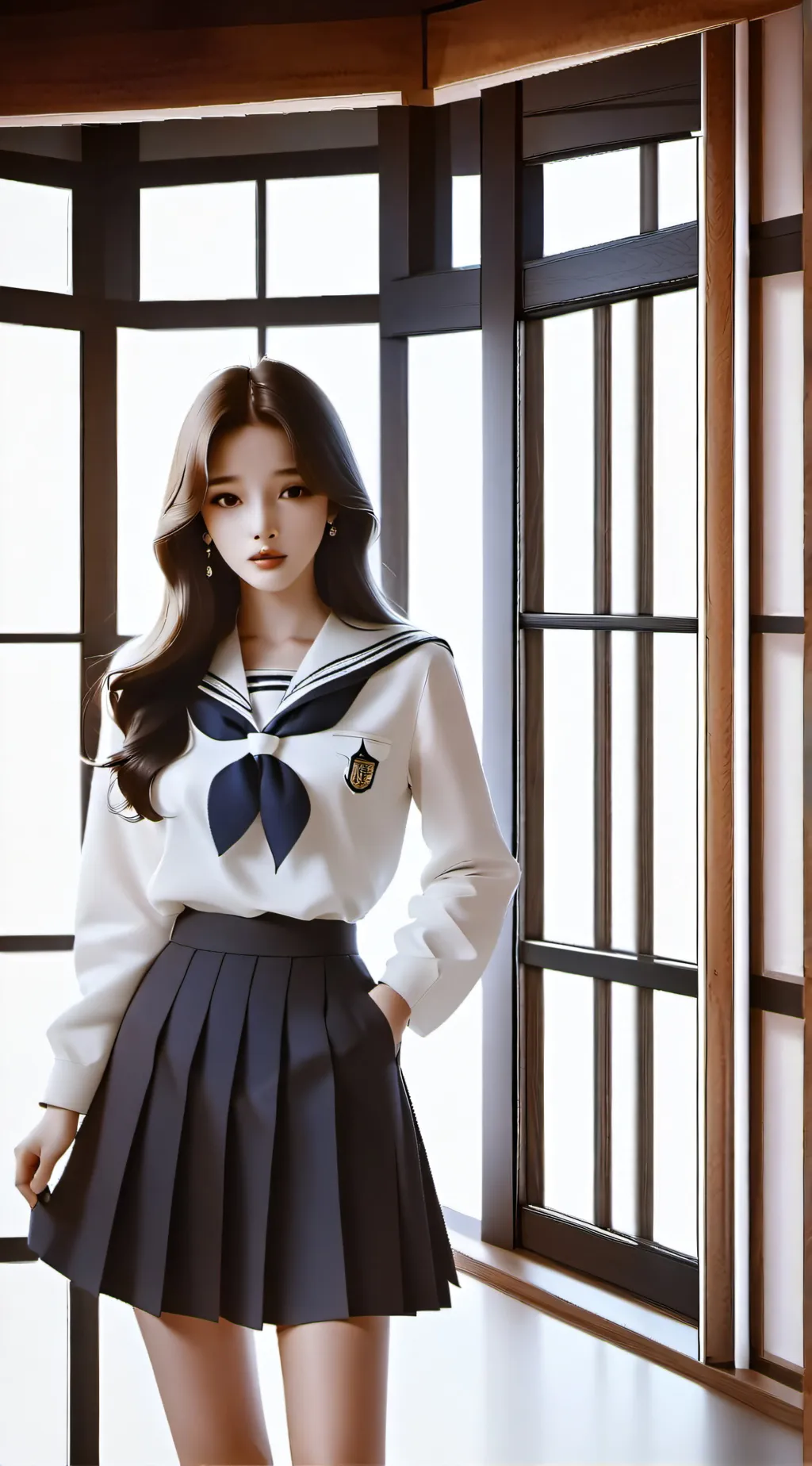 ai character: hottest girl background