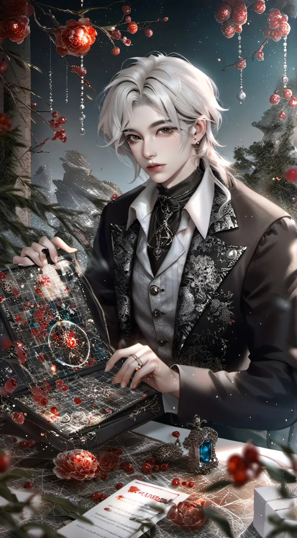 ai character: Sebastian  background
