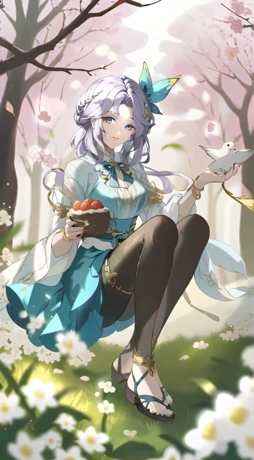 ai character: Rose background