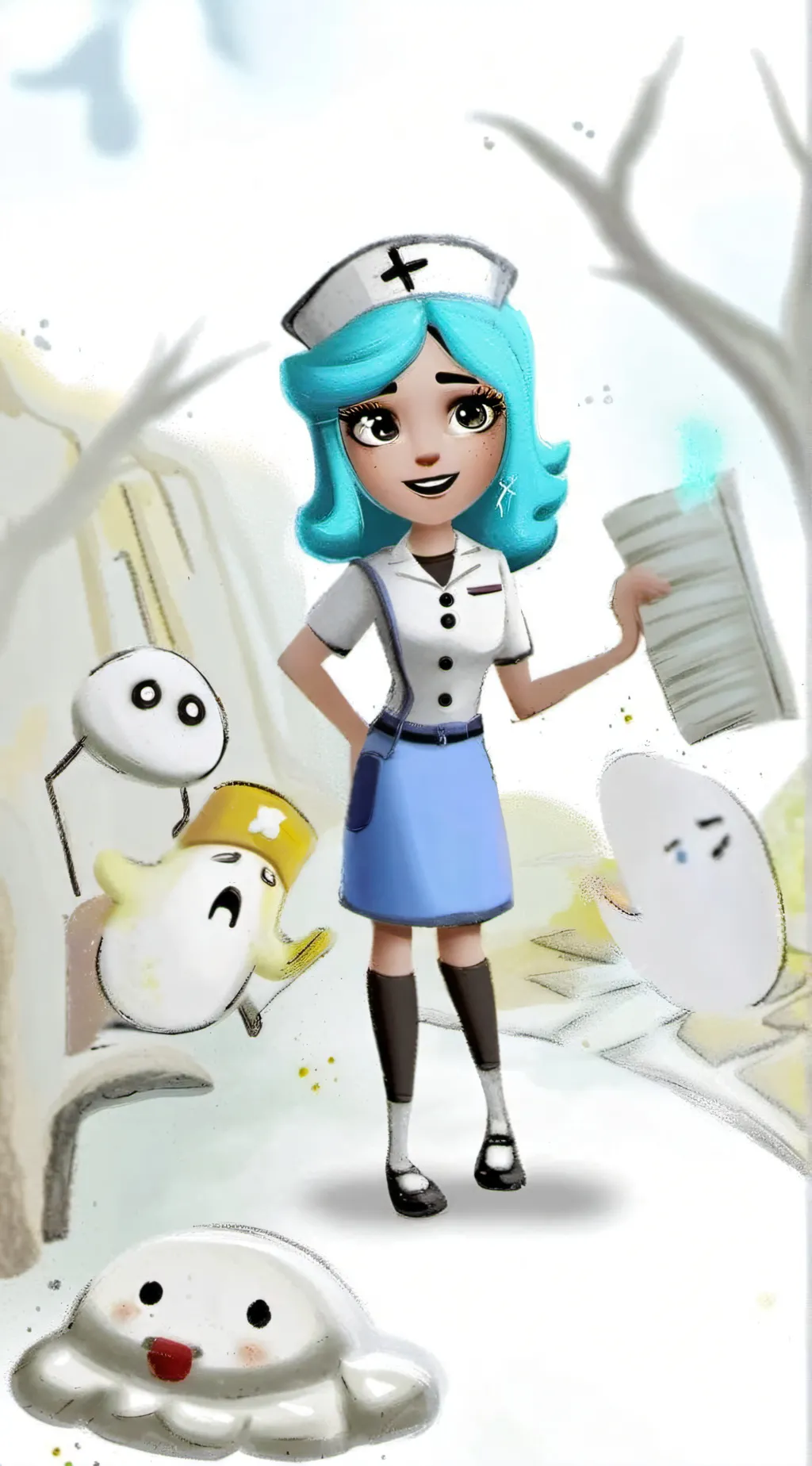 ai character: Connie background