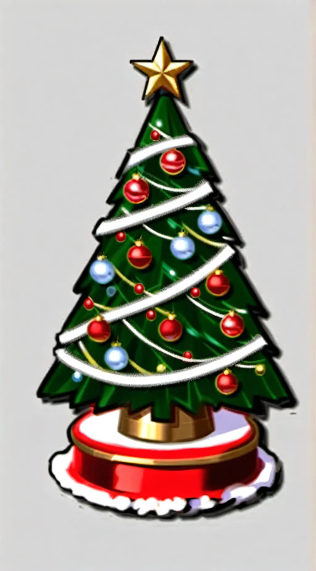 ai character: Christmas countdow background