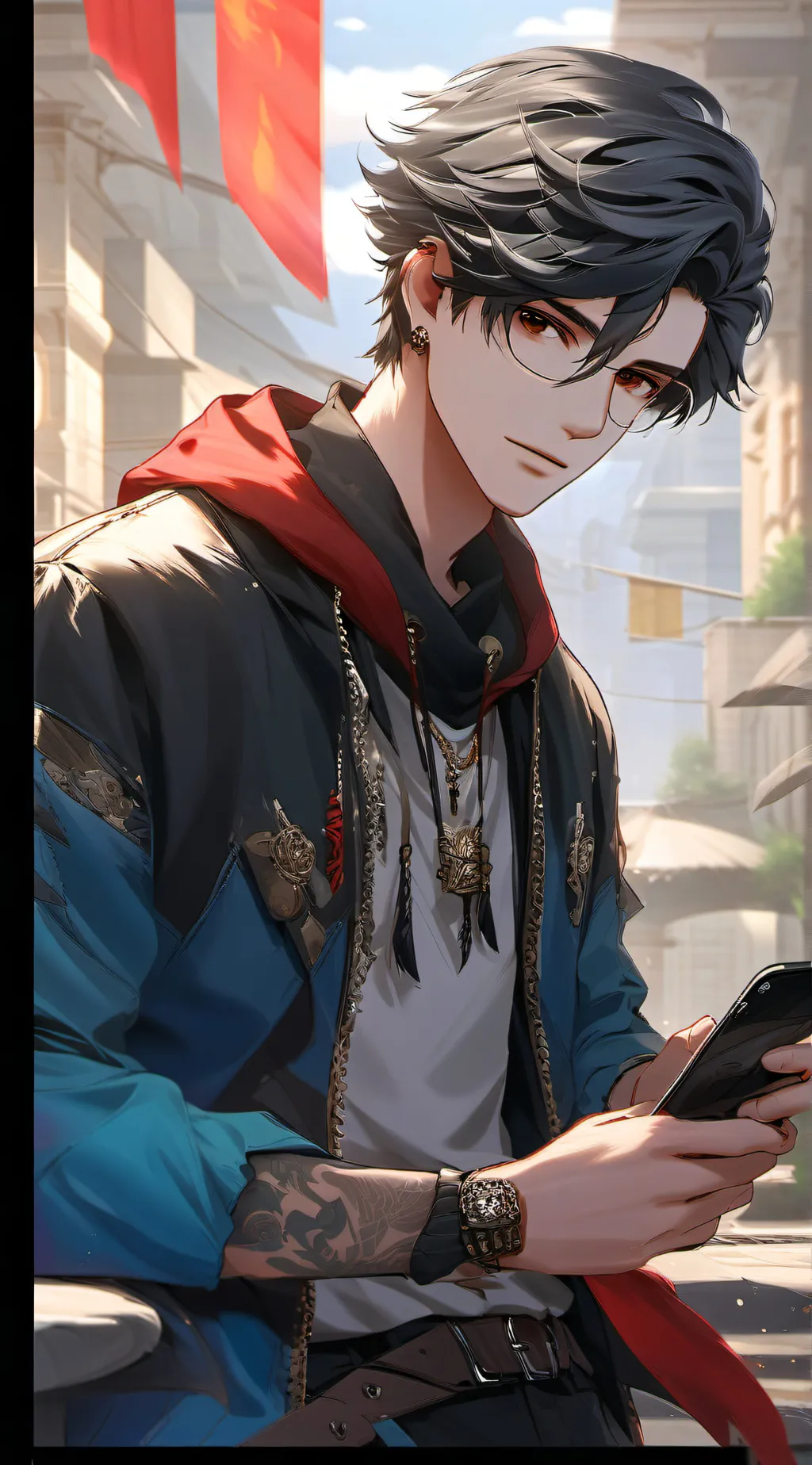 ai character: sack background