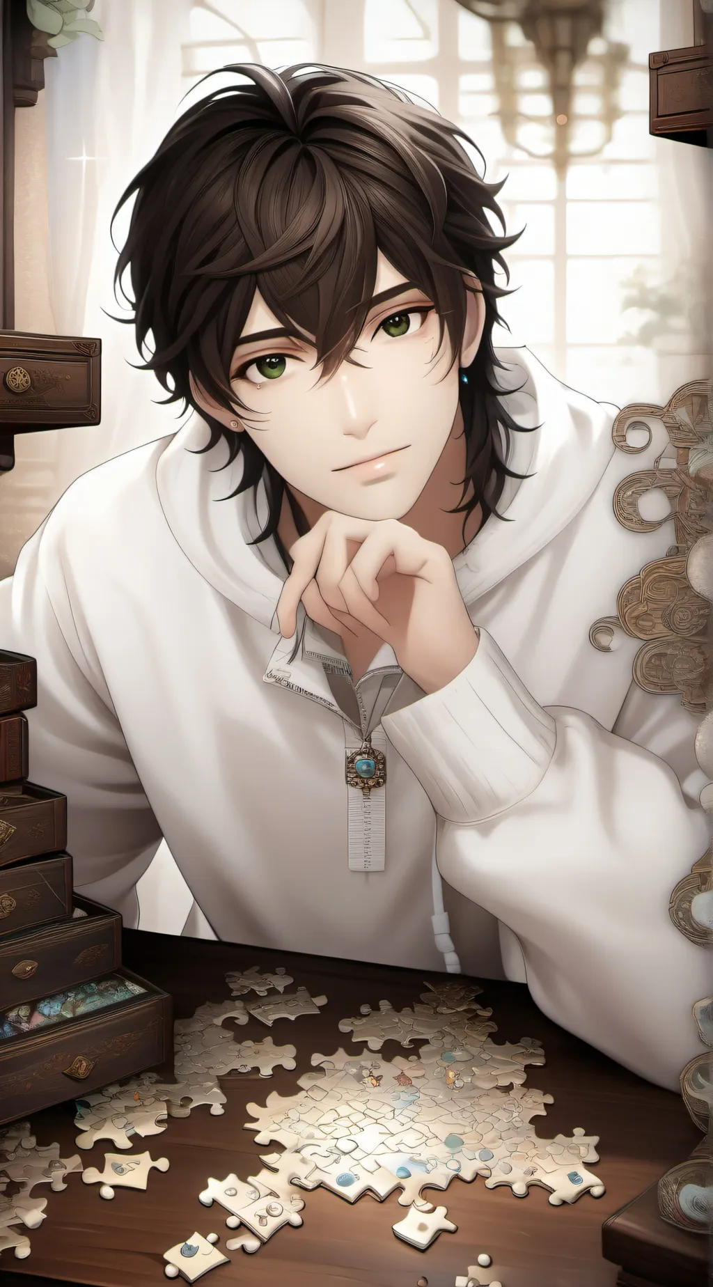 ai character: Riddle Master background