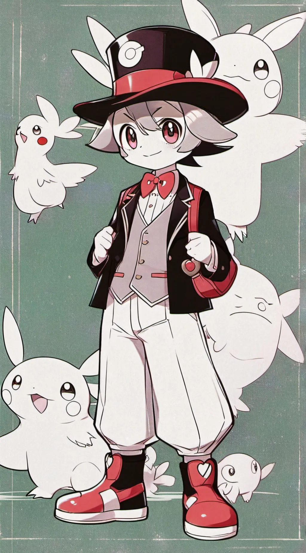 ai character: focus background